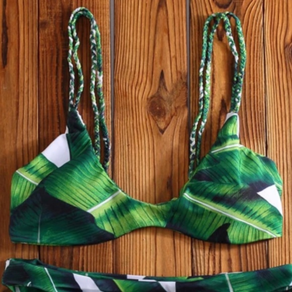 Zaful leaf print bikini top - Picture 2 of 8